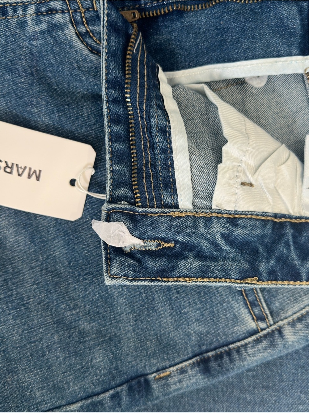 MARSH Women's Straight Leg Jeans in Classic Blue Denim
